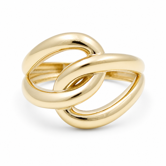10K  Yellow Gold Fashion Women's Ring / Size: 7.5 / Weight: 2.1 GR / DQWR0FS-106