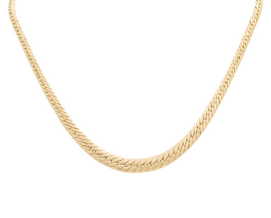 10K Yellow Gold Women's Fashion Cuban Link Necklace / Size: 18" / Weight: 11.5 GR / P10S-46