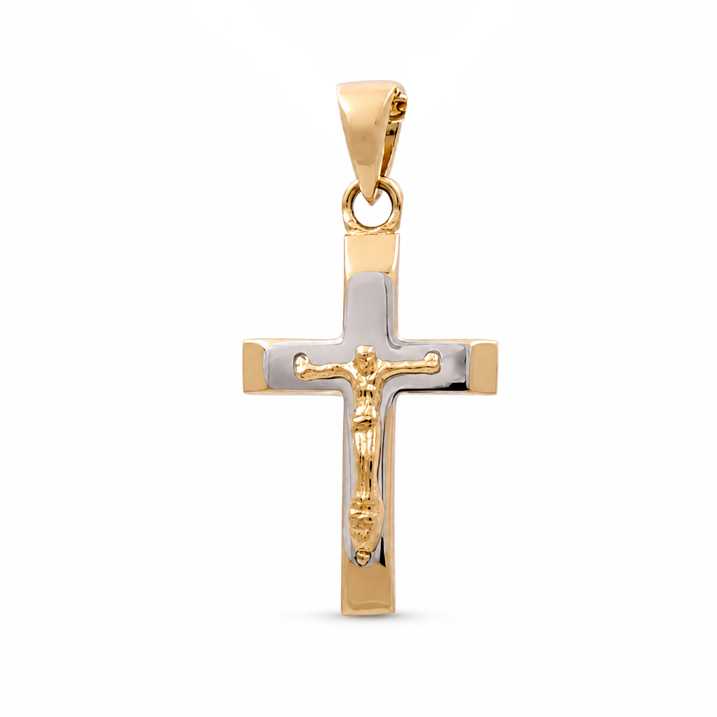 14K Yellow Gold Small Cross Pendant / Weight: 0.8 GR / 401-01209