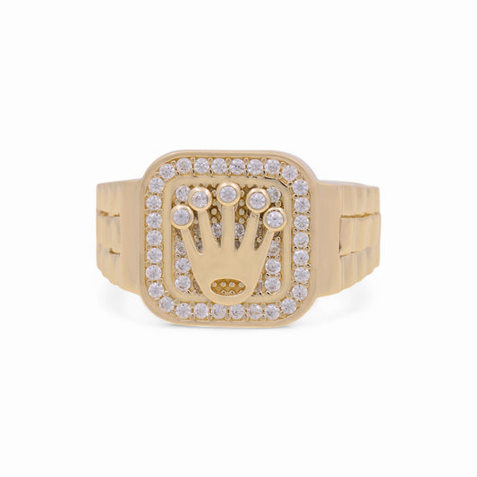 14K Yellow Gold Men’s Fashion RX Ring / CZ / Size: 10.5 / Weight: 6 GR / COMR4FSRX-1