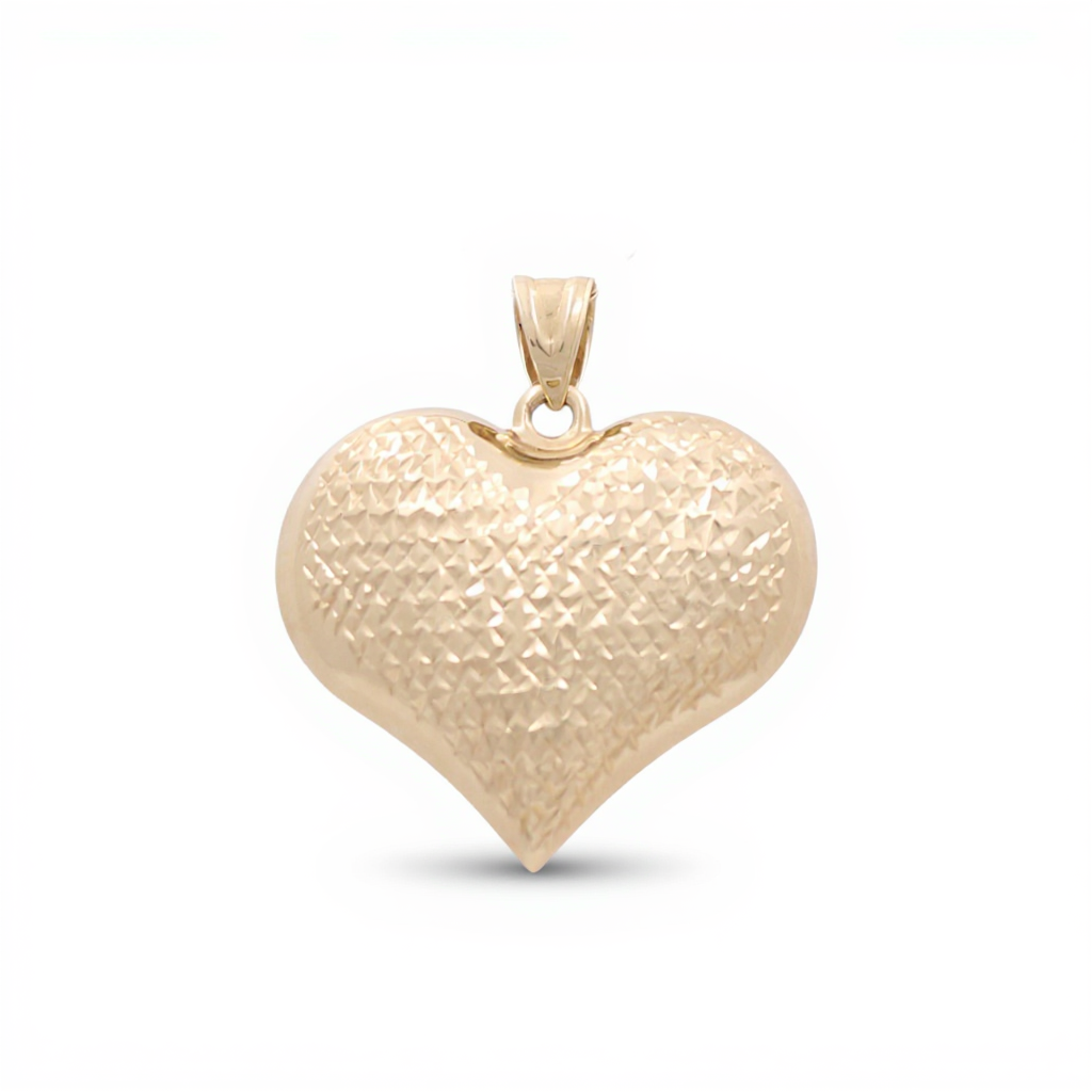 10K Yellow Gold Heart Pendant / Weight: 3.4 GR / CQPD0HR-7