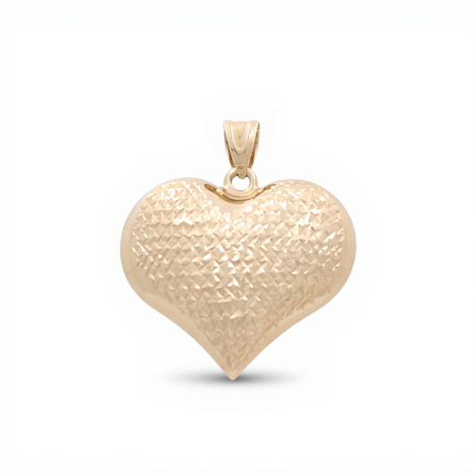 10K Yellow Gold Heart Pendant / Weight: 3.4 GR / CQPD0HR-7