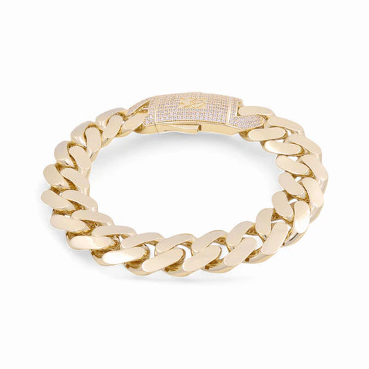 10K Yellow Gold Monaco Men's Bracelet / Size: 11mm 8" / Weight: 15.7 GR / COMB0MON11-8