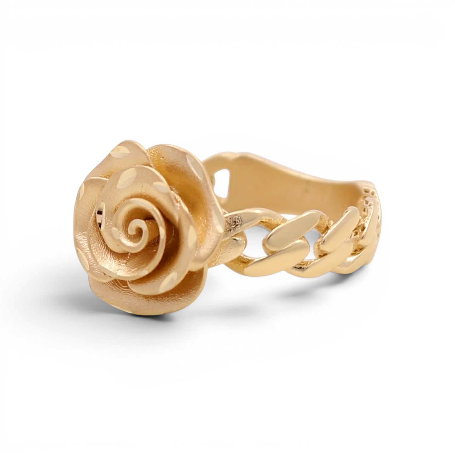 10K Yellow Gold Flower Women's Ring / Size: 6.5 / Weight: 3.2 GR / DOWR0FL