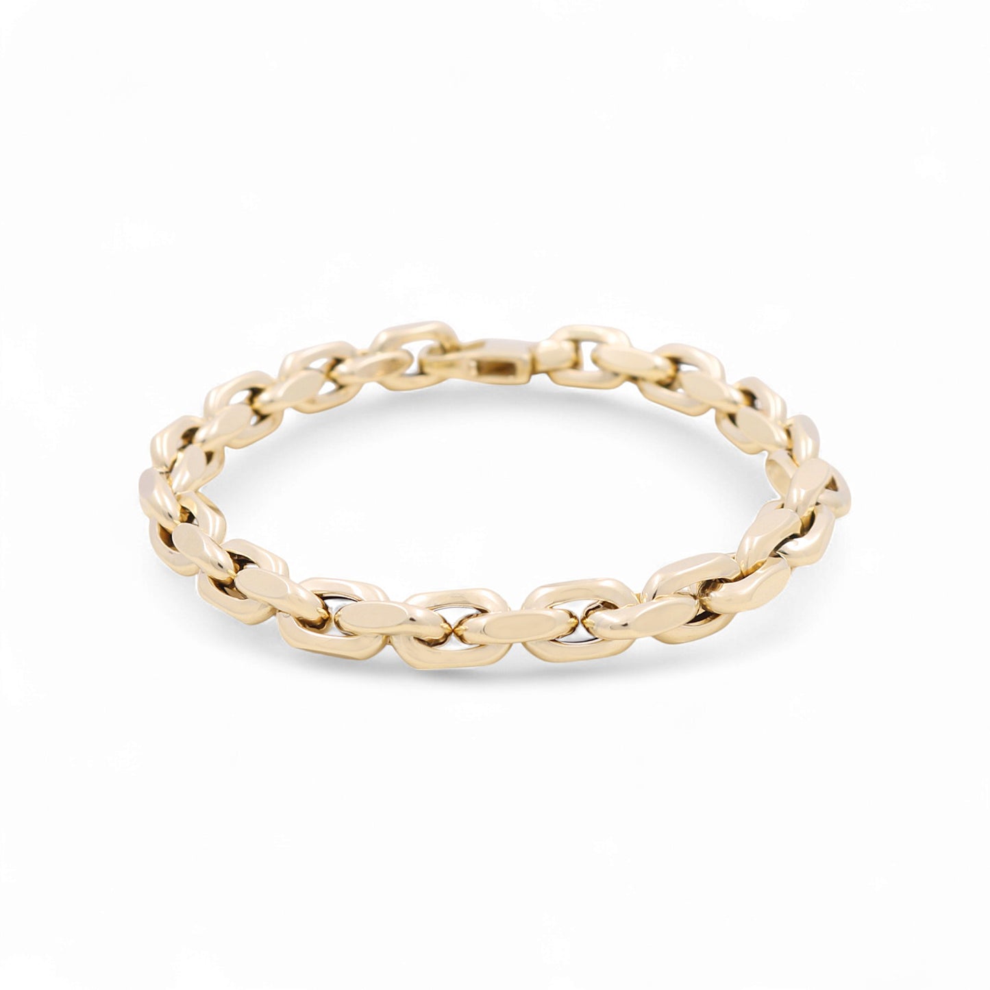 14K Yellow Gold Italian Men's Fashion Bracelet / Size: 8.5" / Weight: 10.9 GR / 458-01600