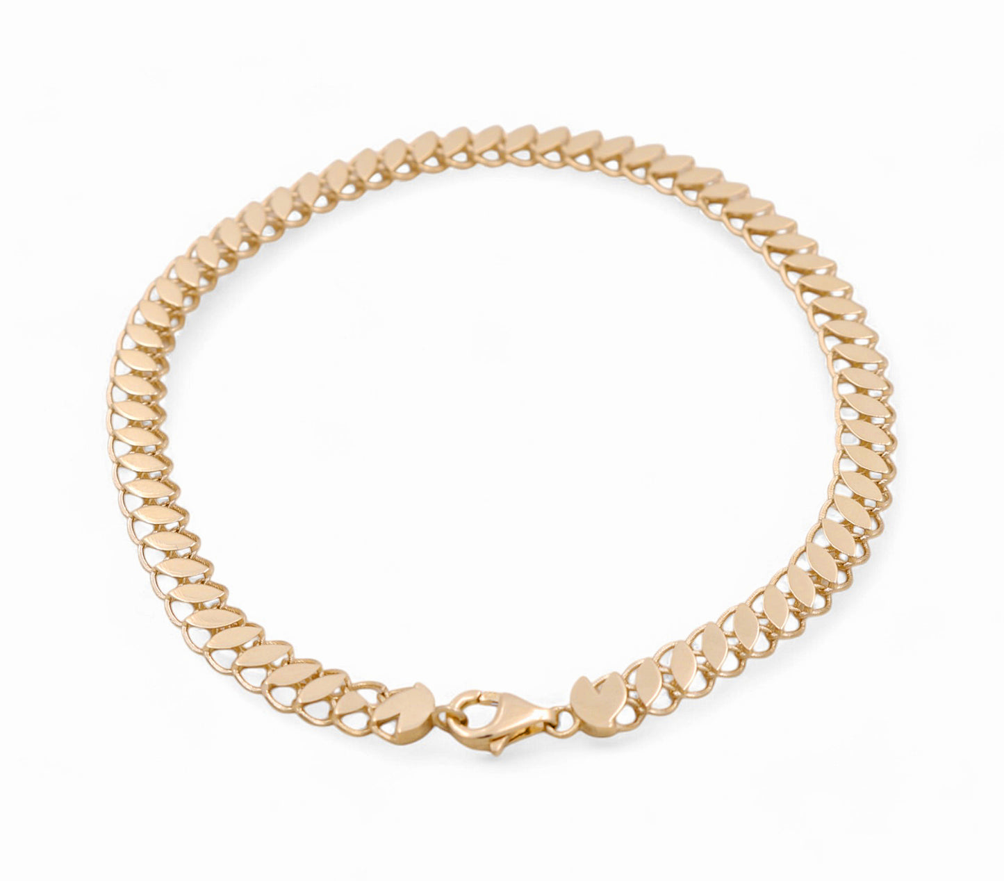 14K Yellow Gold Women's Fashion Bracelet / Size: 5mm 7.5" / Weight: 4.3 GR / P53B-2