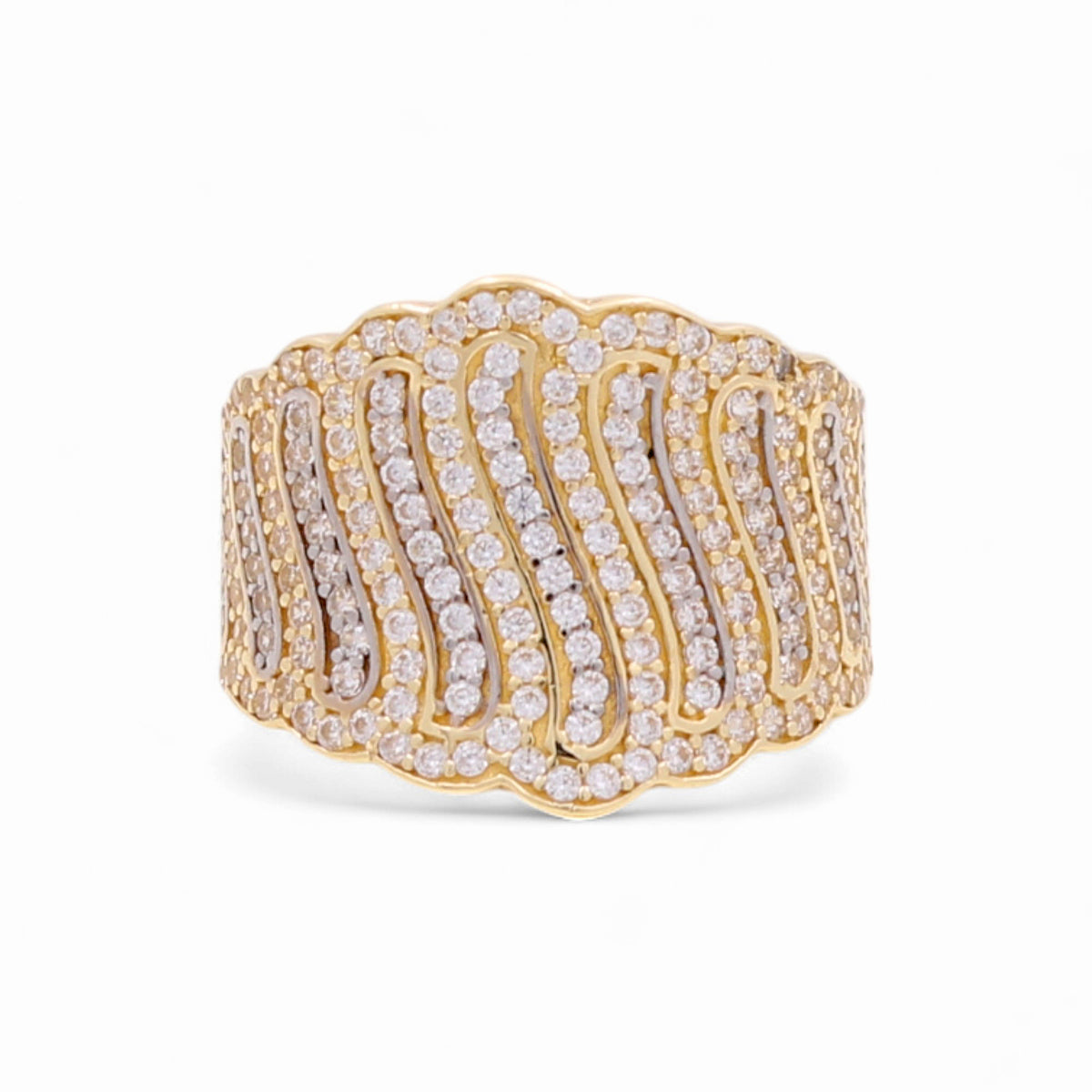 14k Fashion Women's Ring with Cz / Weight 4.3 GR / COWR4FS-33