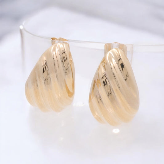 14KT Yellow Gold Fashion Earrings COES4FS-14