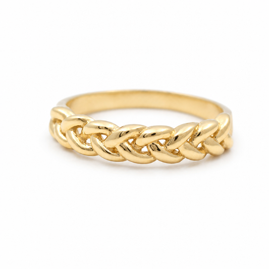 10K Yellow Gold Fashion Women's Ring / Size: 8 / Weight: 1.8 GR / DQWR0FS-96