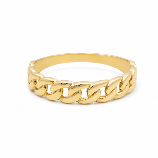 10K Yellow Gold Fashion Women's Ring / Size: 7.25 / Weight: 1.3 GR / DQWR0FS-85