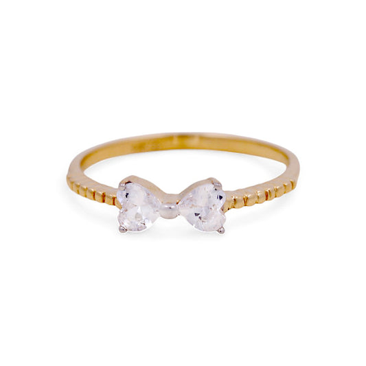 14K Yellow Gold Woman’s Fashion Ring / Stone: CZ / Size: 6.5 / Weight: 1.4 GR / IEEWR4RB