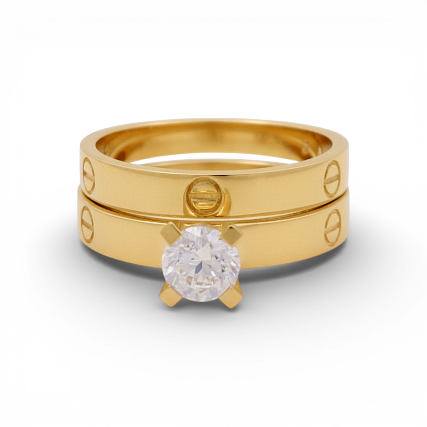 10K Yellow Gold CT Woman’s Bridal Set / Stone: Cz / Size: 8 / Weight: 2.7 GR / CQWR0BSCT-1