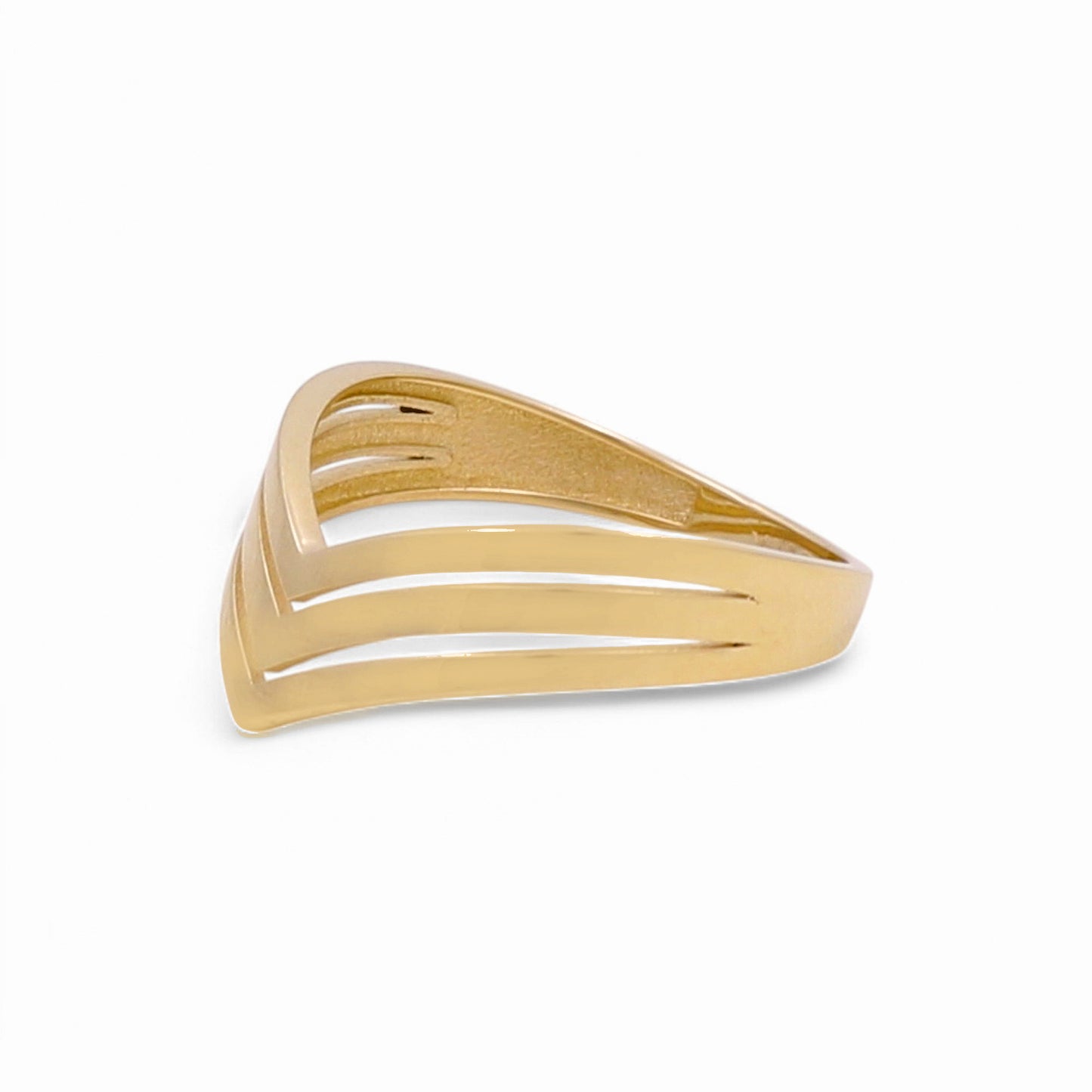 10K Yellow Gold Fashion Women's Ring / Size: 7.5 / Weight: 1.4 GR / Y25-447