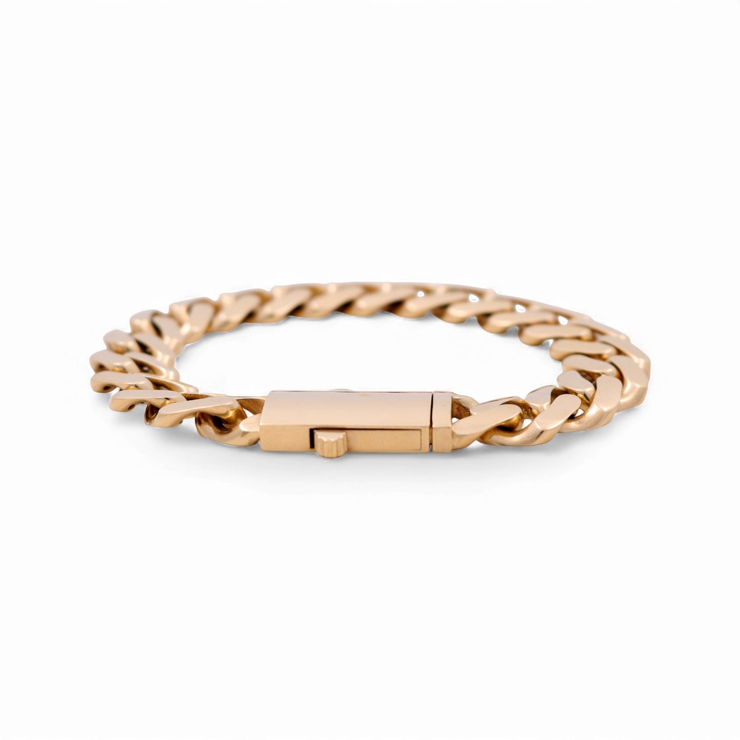 14K Yellow Gold Monaco Semisolid Men's Bracelet / Size 12.5mm 8" / Weight 28.8 GR / COMB4MON12.5-8