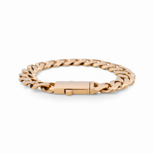 14K Yellow Gold Monaco Semisolid Men's Bracelet / Size 12.5mm 8" / Weight 28.8 GR / COMB4MON12.5-8