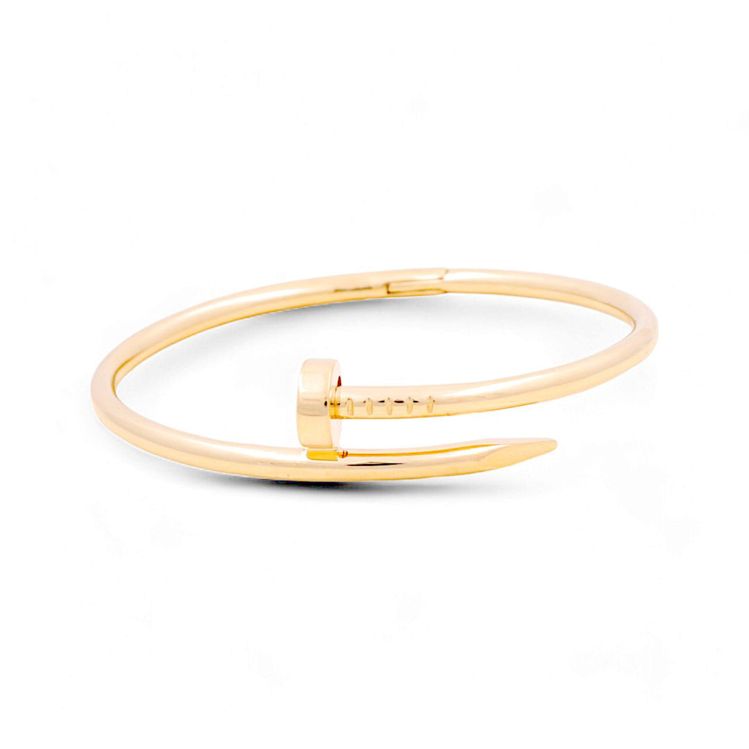 14K Yellow Gold Bangle Bracelet Nail / Weight: 30.3GR / SBOBBNL