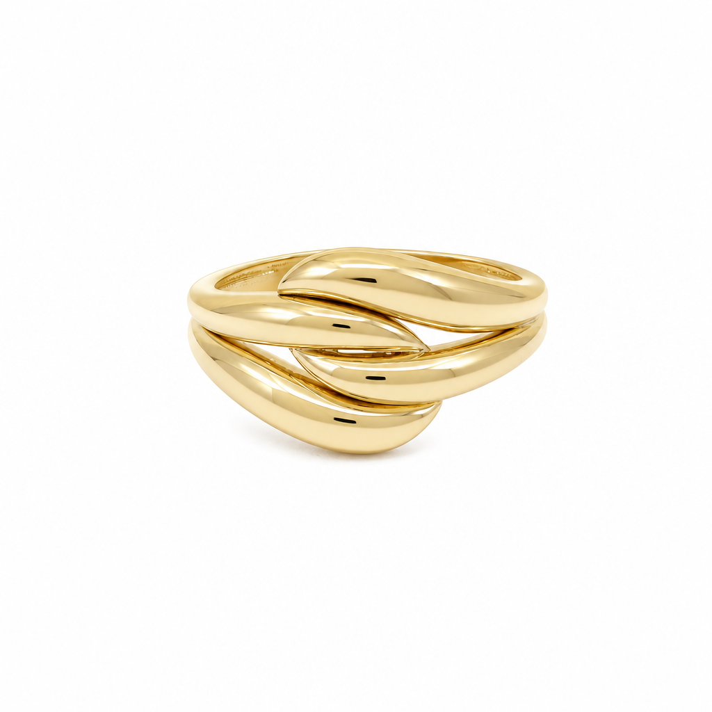 10K Yellow Gold Fashion Women's Ring / Size:7 / Weight: 2.4 GR / P02R-1312