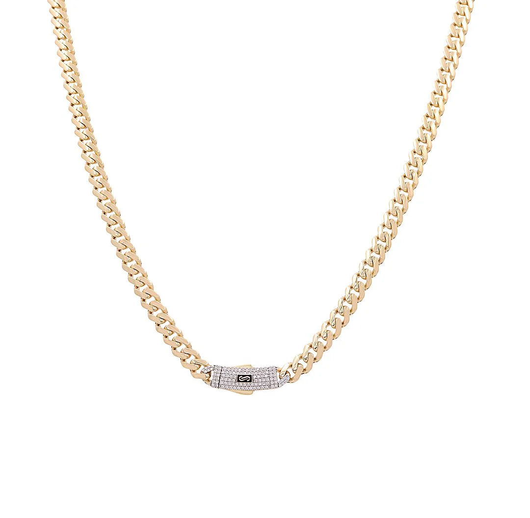 10K Yellow Gold Semisolid Monaco Chain / Size: 5mm-16'' / Weight:9.7GR / MONSCH0MOM5-16