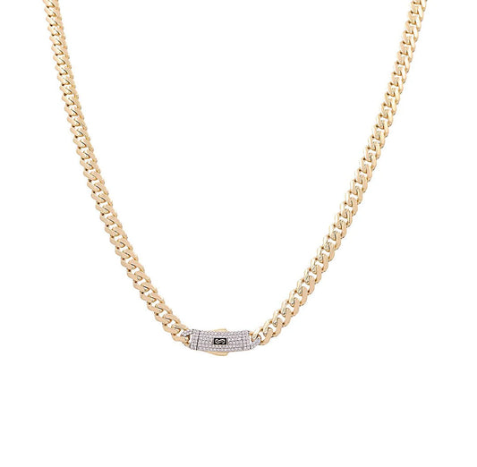 10K Yellow Gold Semisolid Monaco Chain / Size: 4mm-18'' / Weight: 6.9GR / MONSCH0MOM4-18