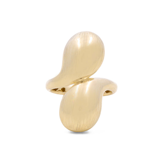 10K Yellow Gold Fashion Women's Ring / Size: 8 / Weight: 3.8 GR / DQWR0FS-16