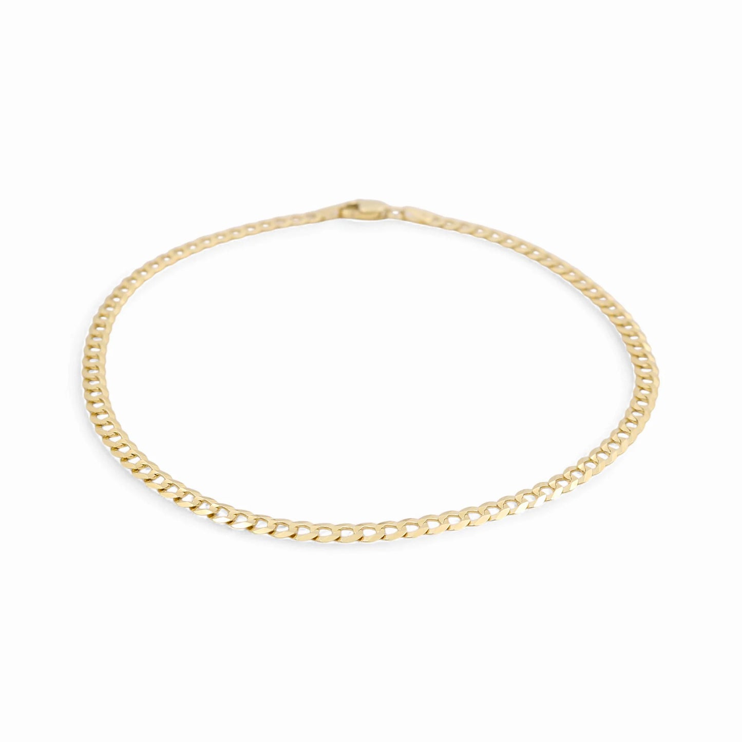 10K Yellow Gold Flat Curb Bracelet / Size: 2.5mm 7.5" / Weight: 1.8 GR / FCCSWB0CB2.5-7.5