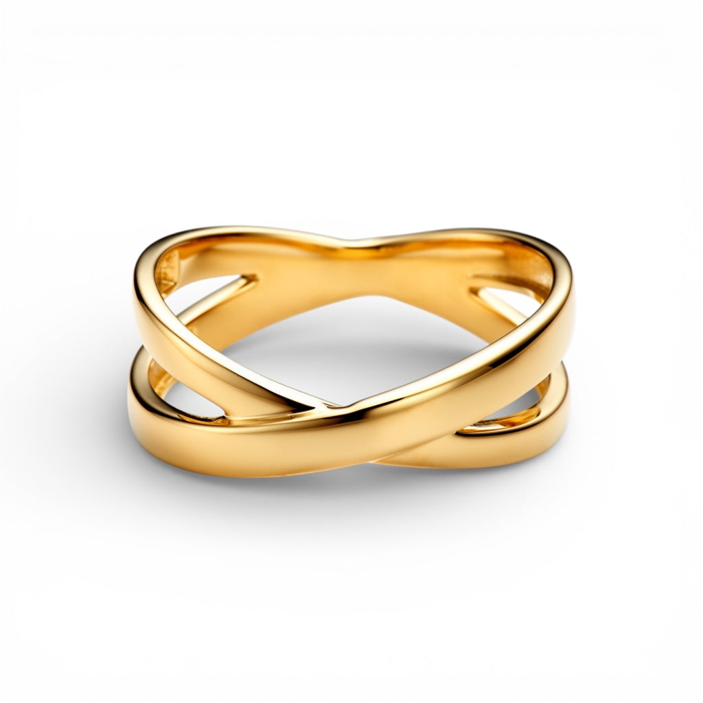 10K Yellow Gold Fashion Women's Ring / Size: 7.5 / Weight: 2.3 GR / DQWR0FS-52