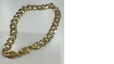 14K Yellow Gold Curb Bracelet / Size: 7.2mm 8" / Weight: 10.6gr / FCCMB4CB7.2-8