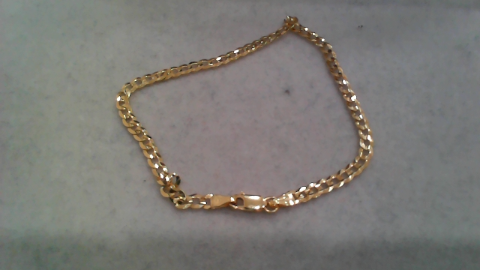 10K Yellow Gold Curb Women's Bracelet / Size: 3.3mm 7.5" / Weight: 2.2GR / K480CL-7.5
