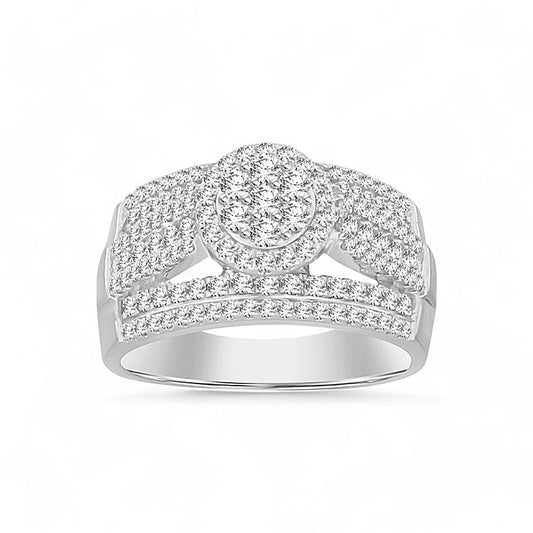 10K White Gold Diamond Women's Engagement Ring / Stone: 1.00CT / Size: 6.5 / 233434W