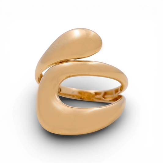 14K Yellow Gold Fashion Women's Ring / Size: 8 / Weight: 2 GR / Y25-983