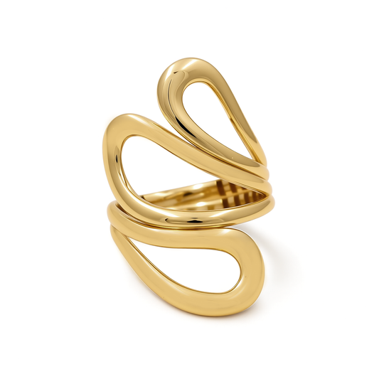 10K Yellow Gold Fashion Women's Ring / Size: 7.5 / Weight: 3.3 GR / Y24-558