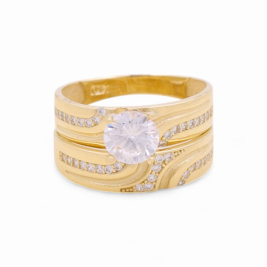 14K Yellow Gold Women’s Bridal Set / Stone: Cz / Size: 8 / Weight: 4 GR / CEEWR4BS-12