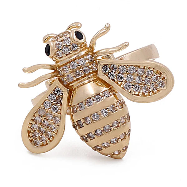 14k Bee Women Ring with Cz /  Weight 4.4 GR / COWR4BE