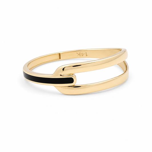 14K I Yellow Gold Fashion Women's Rings / Size: 7 / Weight:1.3 GR / 139-04307