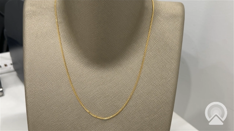 14K Yellow Gold Light Chain / Size 1mm 16” / Weight: 2.8GR / LCCCH4CL1-16