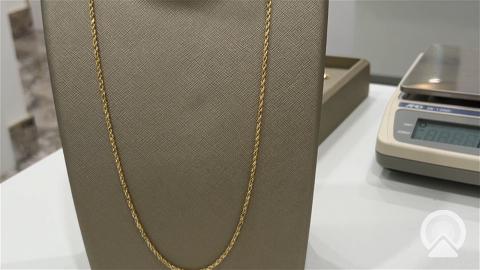 14K Yellow Gold Rope Chain / Size 2.3mm 24" / Weight: 4.1gr / LCC4RP2.3-24