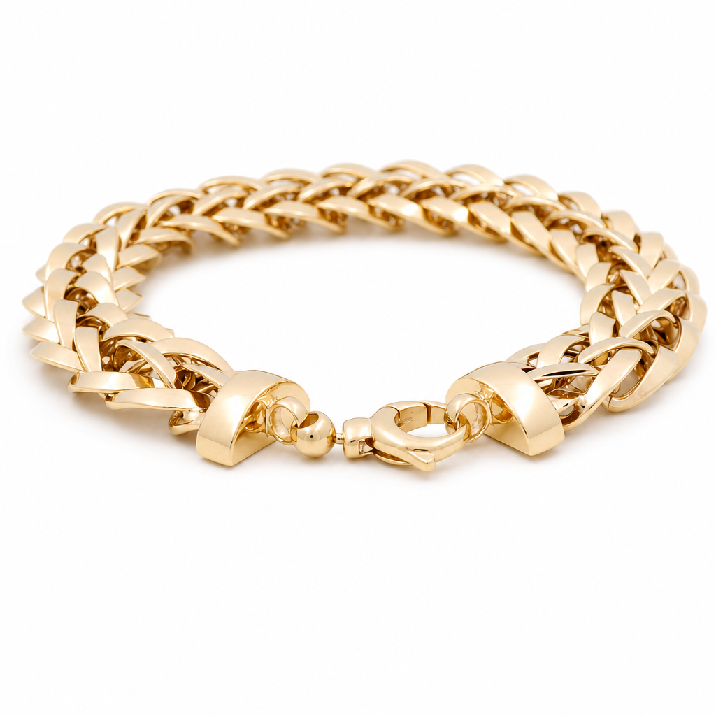 14K Yellow Gold Women's Bracelet Italian Link / Size: 7.50" / Weight: 14.7 GR / 400-01167