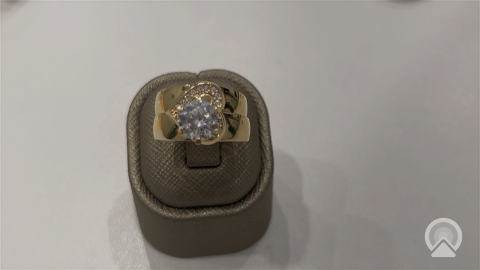 10K Yellow Gold Woman’s Bridal Set / Stone: Cz / Size: 7.5 & 8.5 / Weight: 3.9GR / CQWR0BSHR
