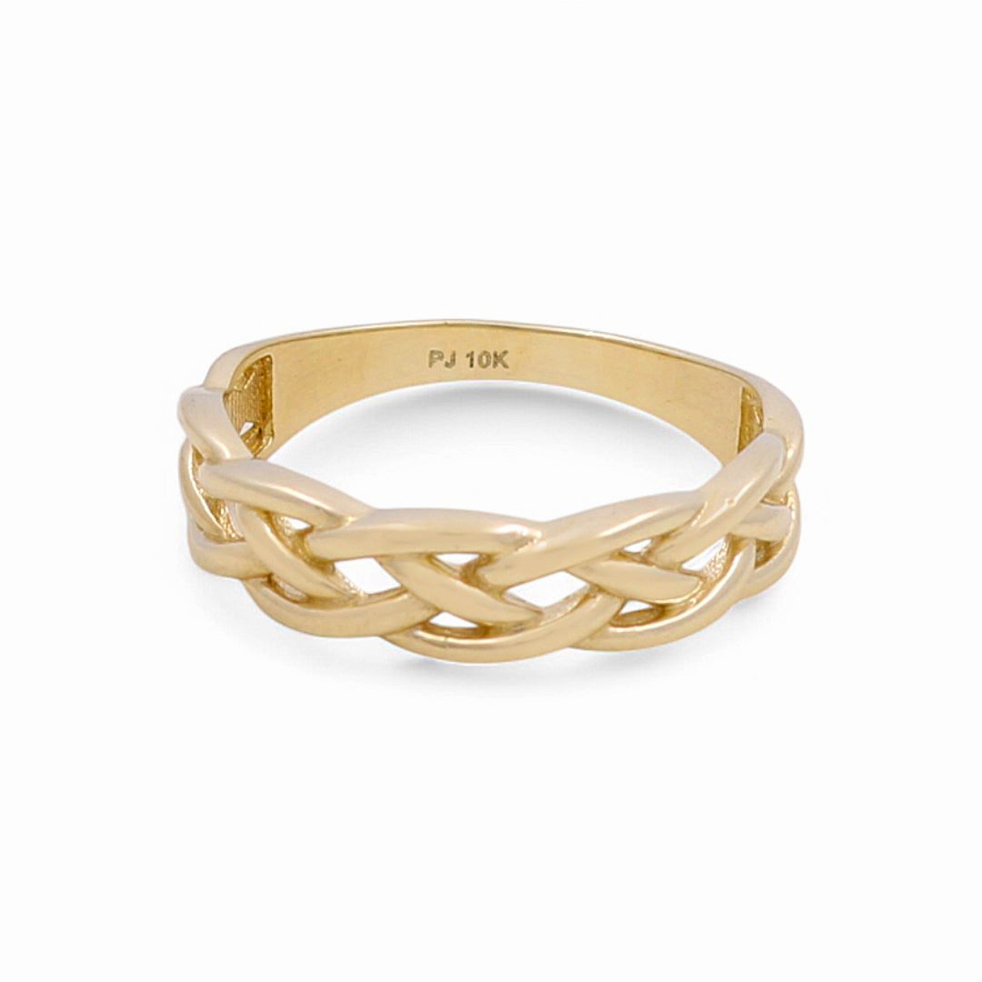 10K Yellow Gold Fashion Women's Ring / Size: 8.5 / Weight: 2.6GR / DPWR0FS-17