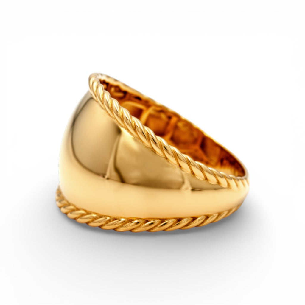 10K Yellow Gold Fashion Women's Ring / Size: 7.5 / Weight: 2.3 GR / DQWR0FS-61