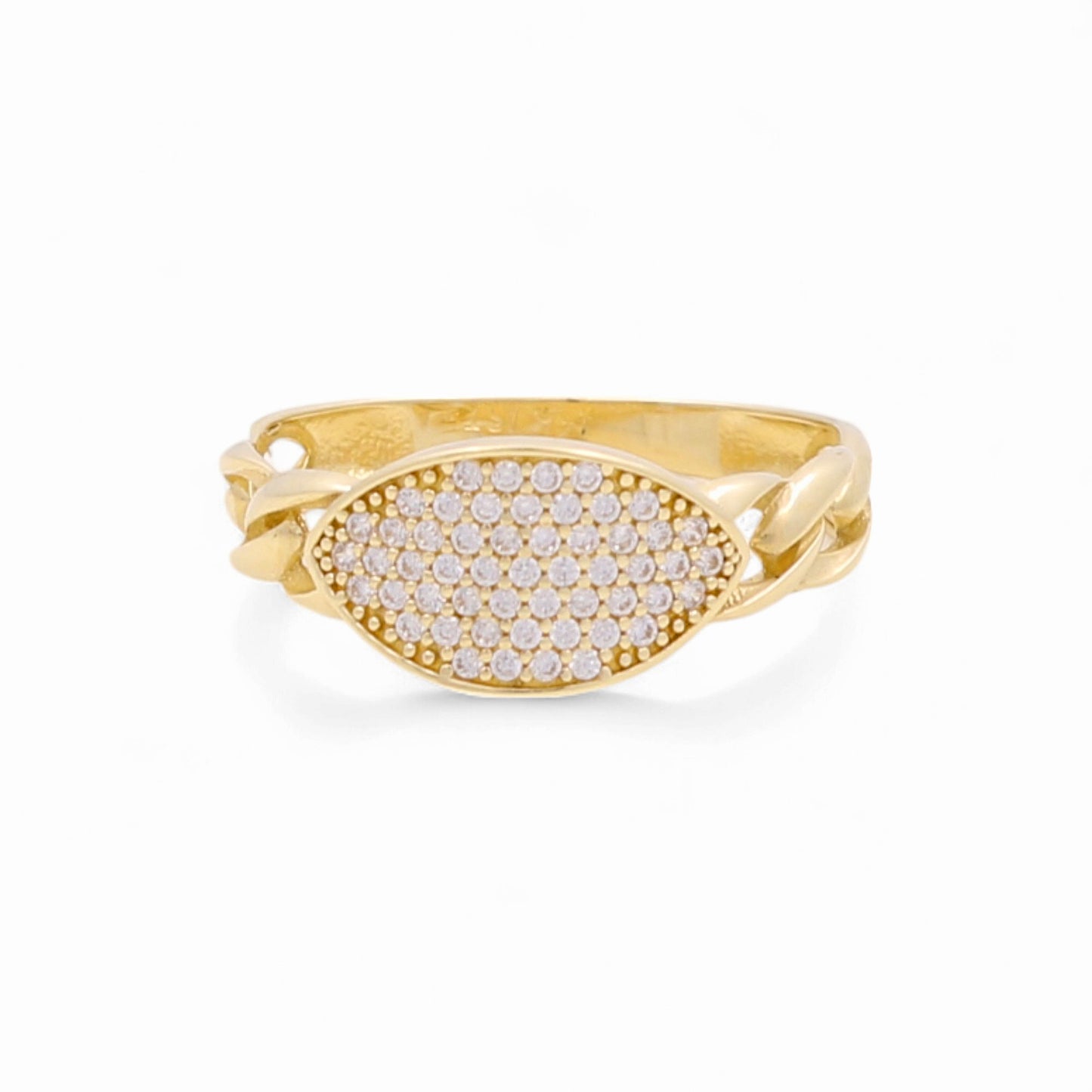 14k Yellow Gold Fashion Women's Ring / Weight: 1.7 GR / COWR4FS-8