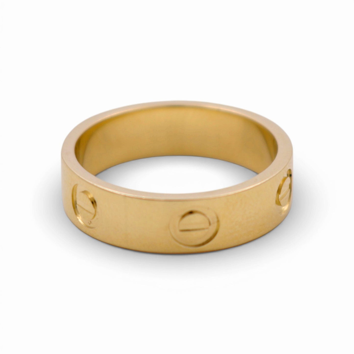 14K Yellow Gold Solid CT Women's Ring / Size 7 / 5mm / Weight 5.3 GR / DQWR4CT