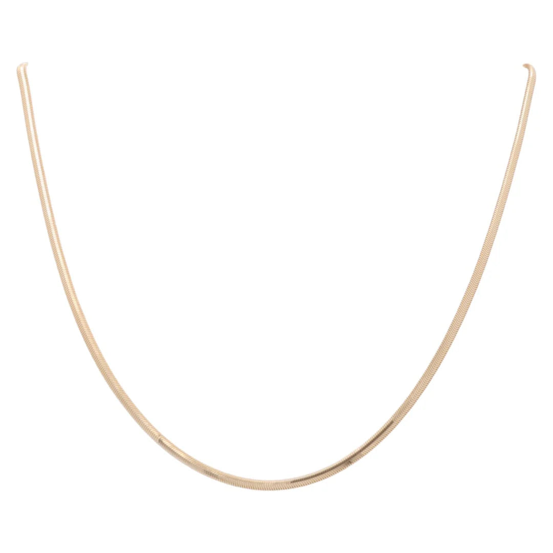 14K Yellow Gold Snake Link Chain / Size: 2.5mm 20" / Weight: 5.9 GR / CLBCH4SK2.5-20