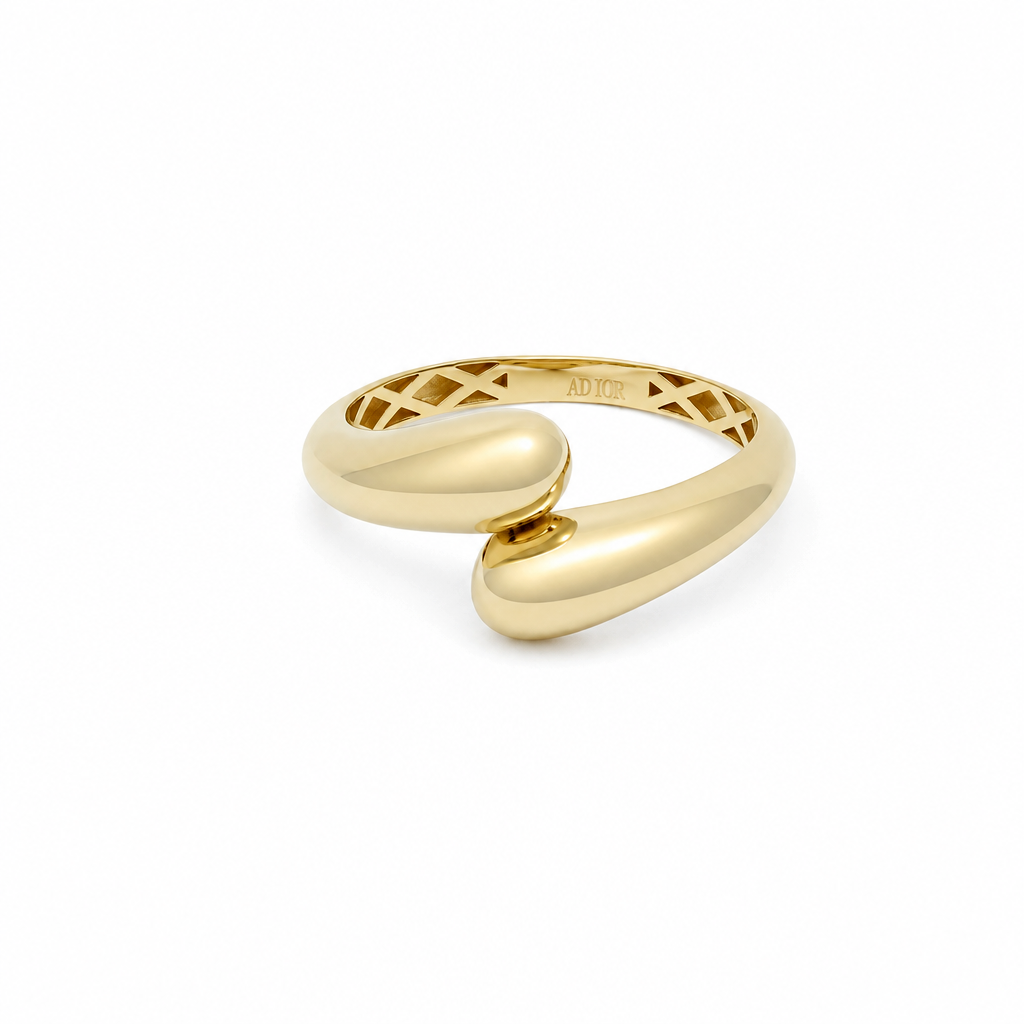 10K Yellow Gold Fashion Women's Ring / Size: 7 / Weight: 1.1 GR / P12R-112856R