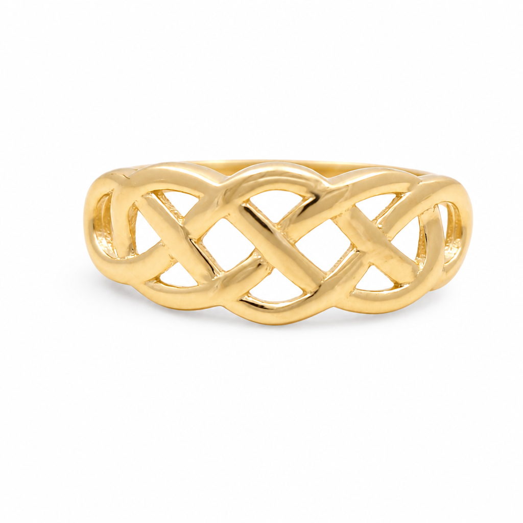 10K Yellow Gold Fashion Women's Ring / Size:7 / Weight: 1.5 GR / DQWR0FS-87