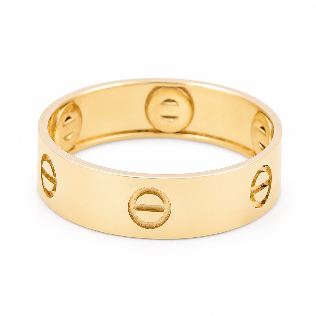 10K Yellow Gold Semisolid CT Women's Ring / Size: 7 / Weight: 1.4 GR / DQWR0CT-6