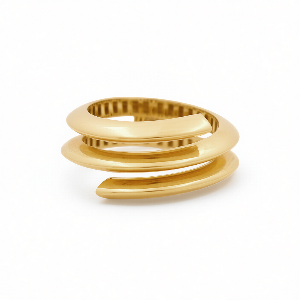 14K Yellow Gold Fashion Women's Ring / Size: 7 / Weight 4 GR / COWR4FS-153