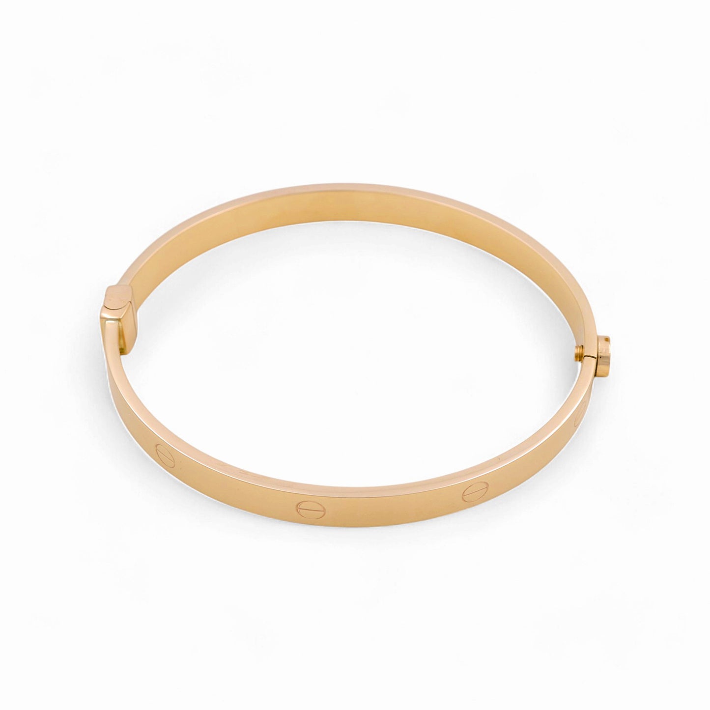 14K Yellow Gold SemiSolid Fashion CT Bangle Bracelet / Weight: 10 GR / DOBB4CT