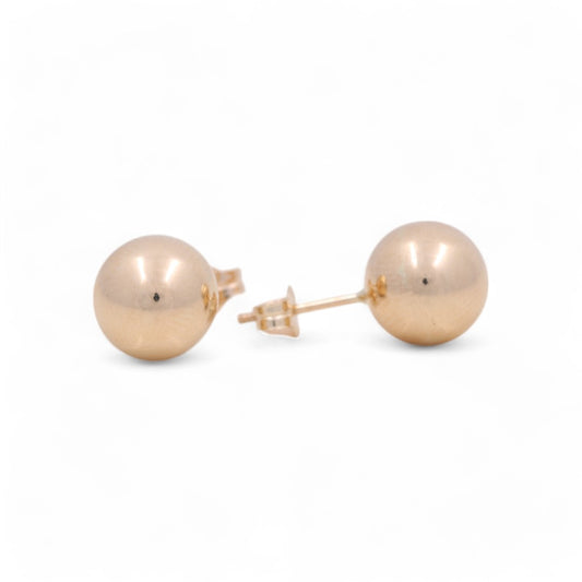 14k Yellow Gold Dormilon Stud Earrings / 6-B-9
