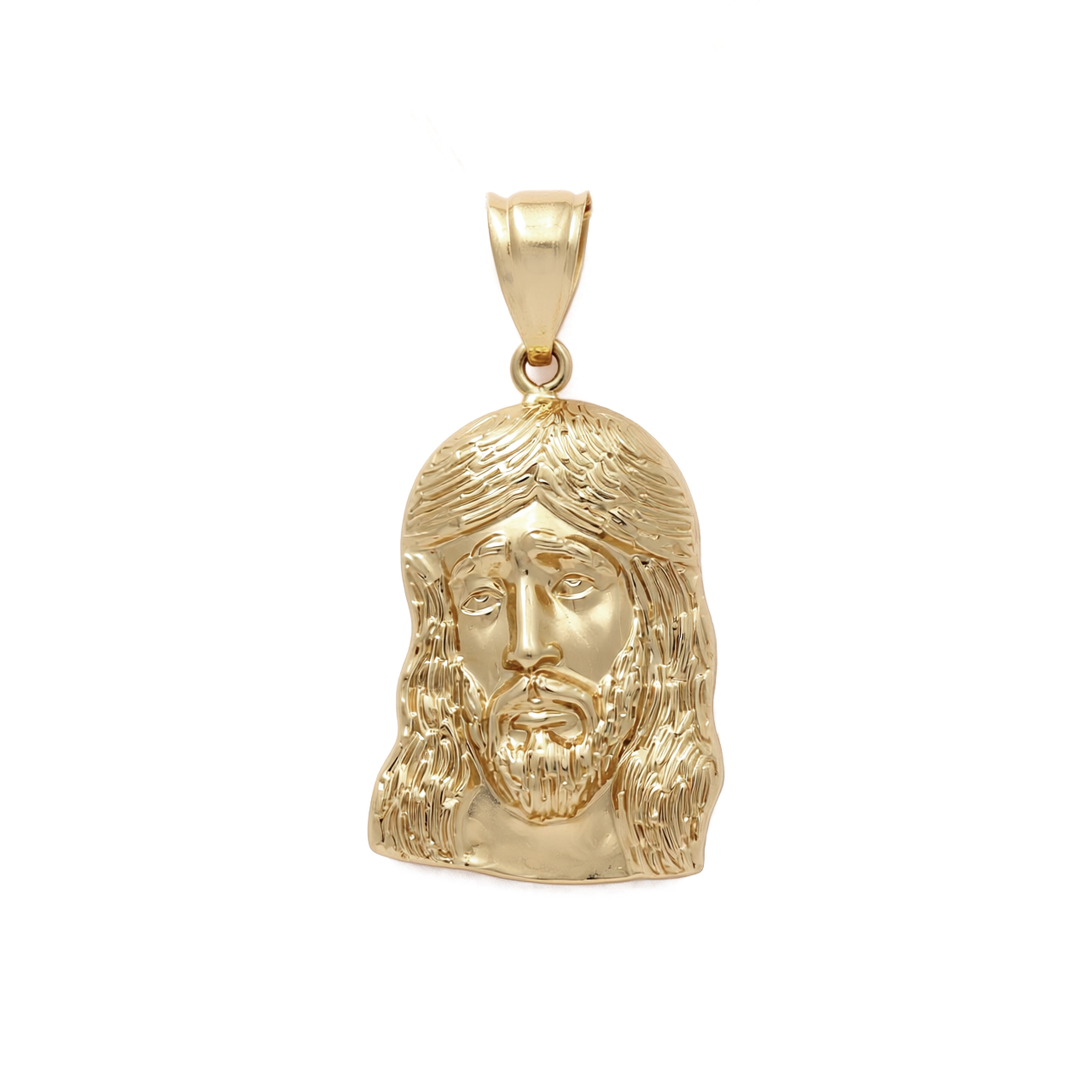 14K Yellow Gold Jesus Head Pendant / Weight: 3.2 GR / COPD4CR-14